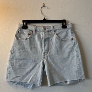 Levi's Light Blue Jean Shorts